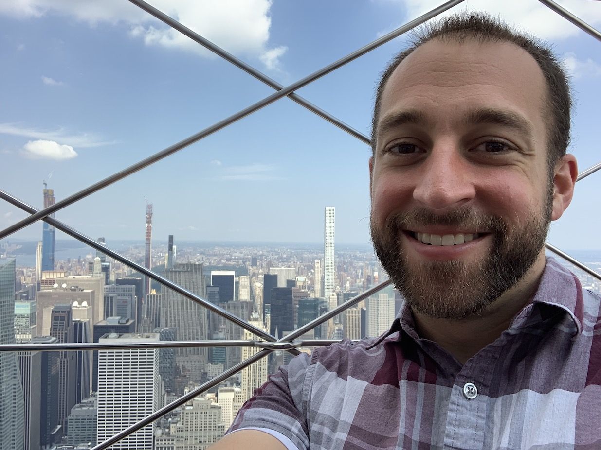 At the top of the Empire State Building
